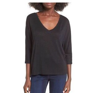 NWT- Leith Slouchy Black Knit Top